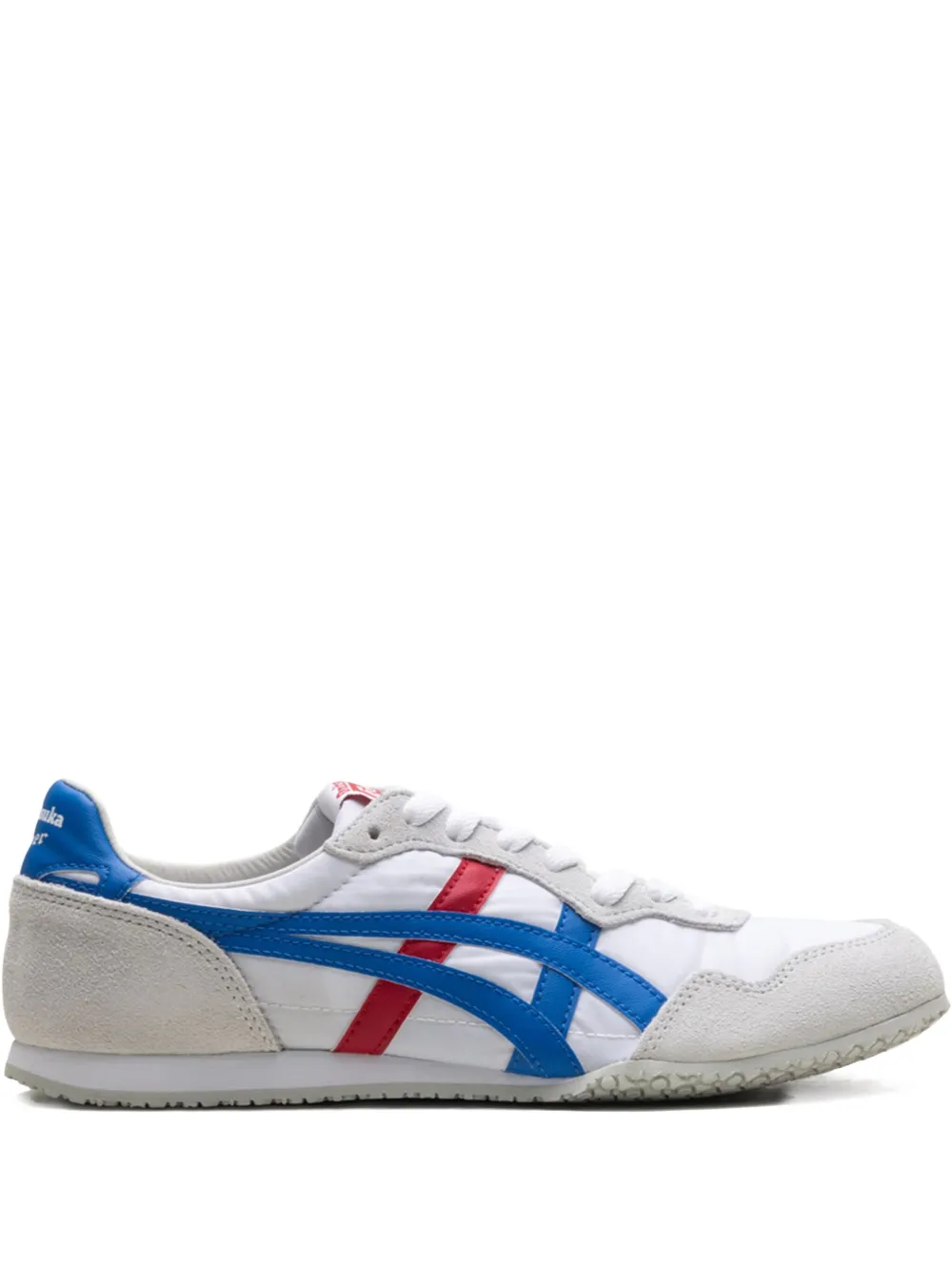 Onitsuka Tiger Serrano "white/directoire Blue/red" Sneakers In Blue