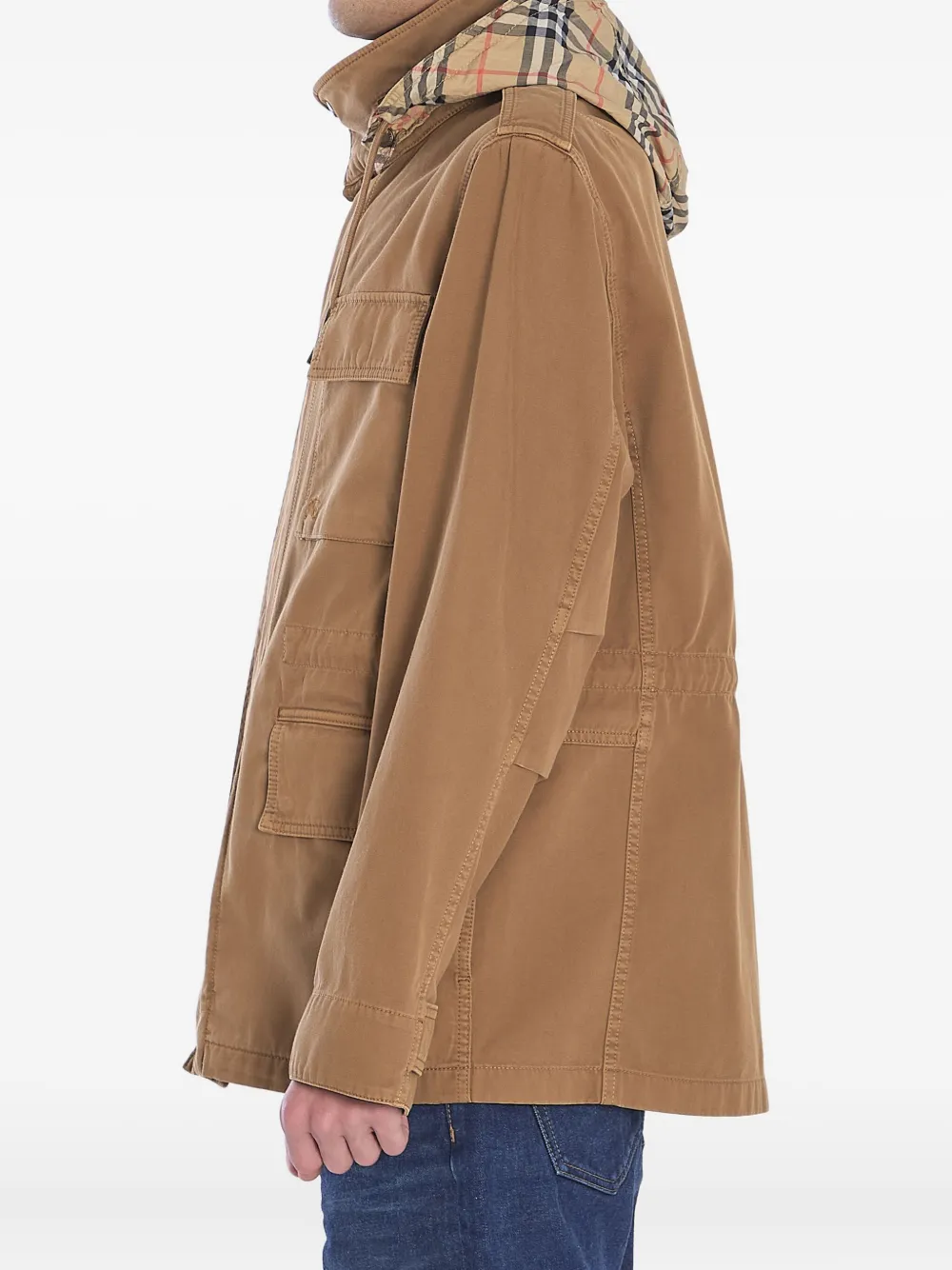 Burberry Katoenen twill jack Bruin