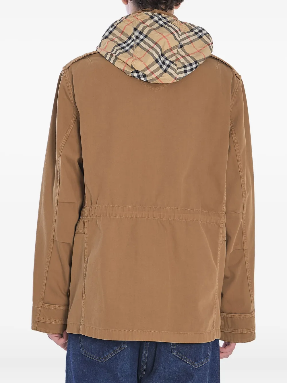 Burberry Katoenen twill jack Bruin