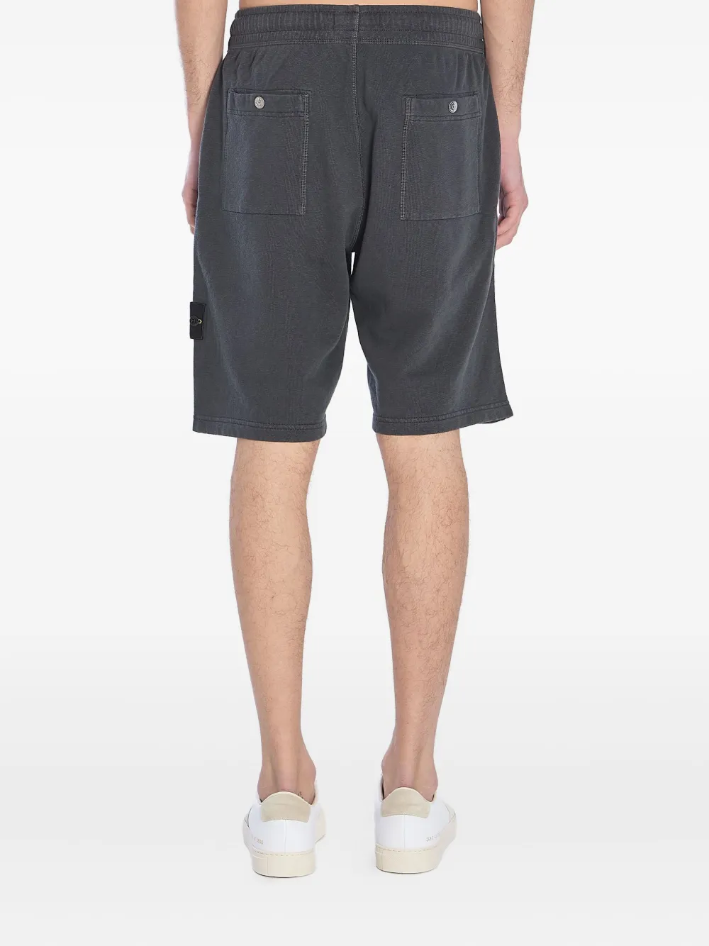 Stone Island Shorts van fleece Grijs