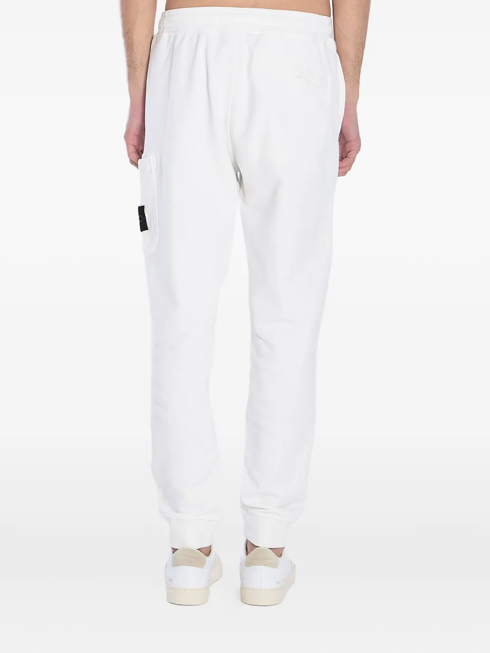 Stone Island Katoenen joggingbroek Wit