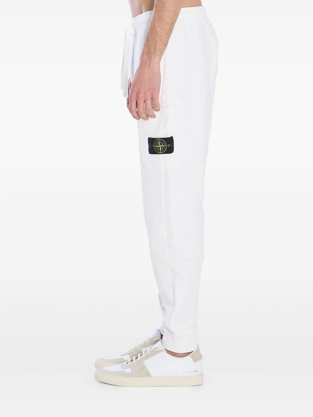 Stone Island Katoenen joggingbroek Wit