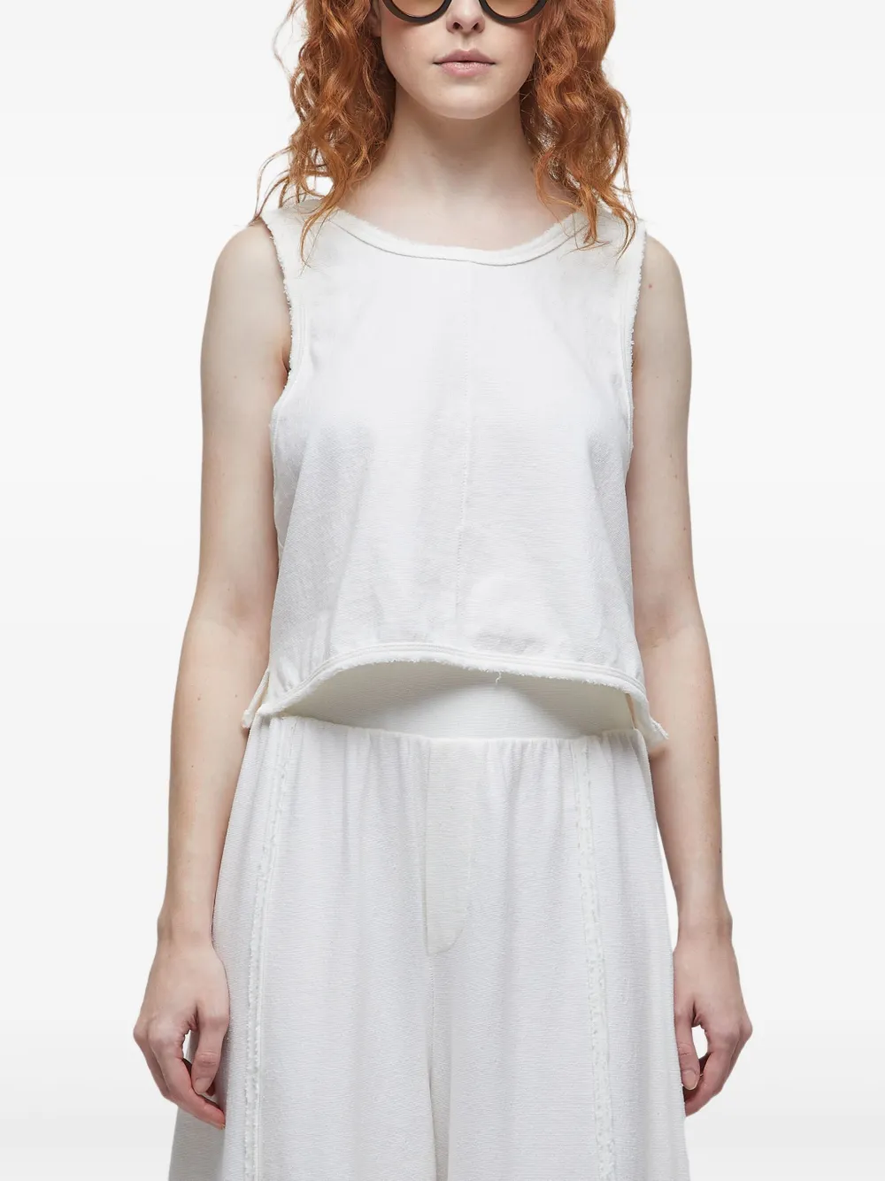Osklen Cropped tanktop Wit