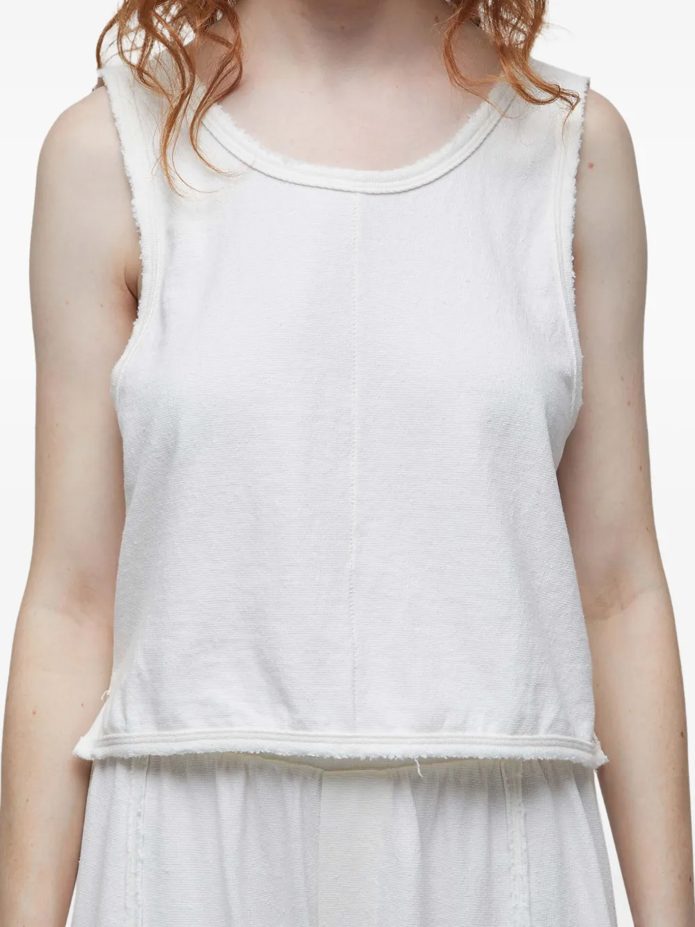 Osklen Cropped tanktop Wit