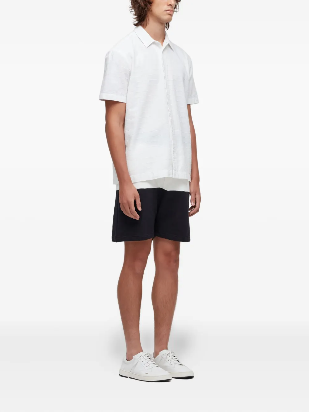 Osklen bicolor drawstring-fastening shorts | Track & Running Shorts | Image 2