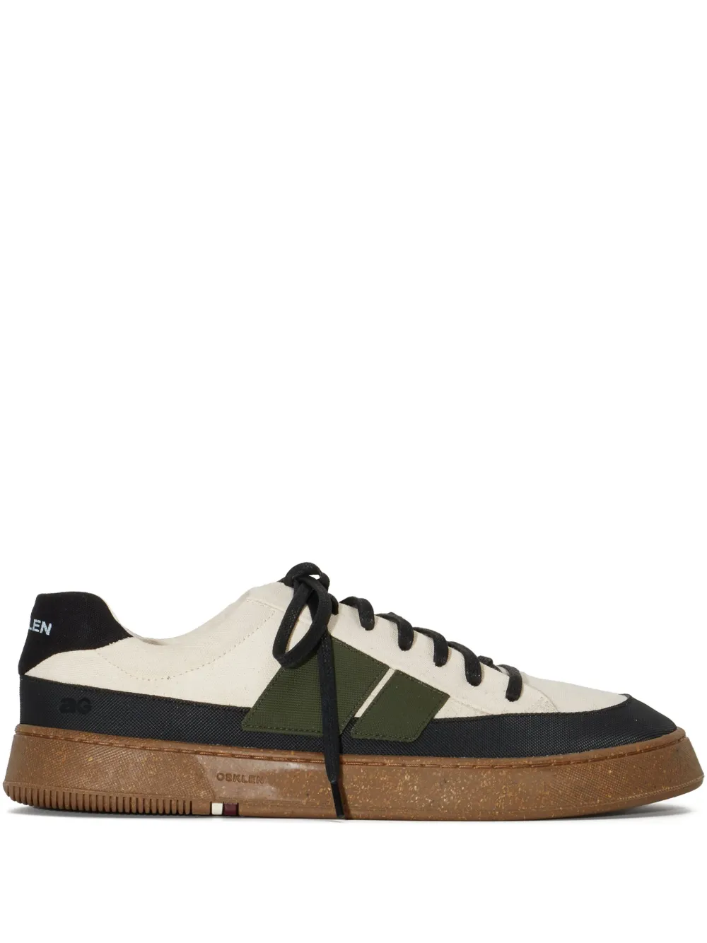 Osklen canvas panelled sneakers | Neutrals | Image 1