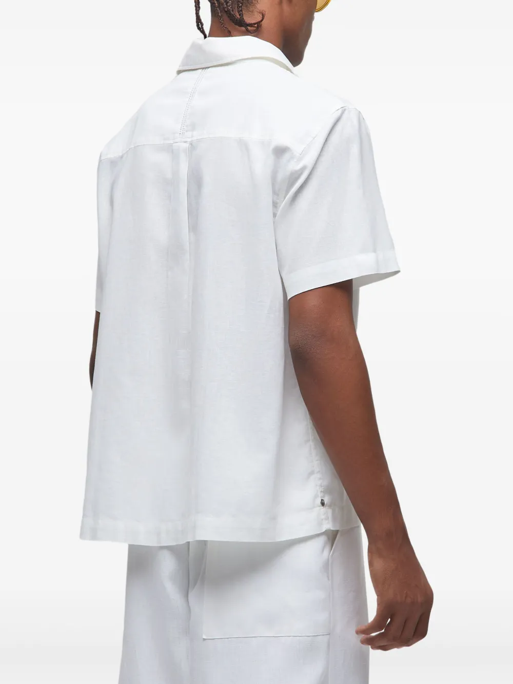 Osklen Linnen T-shirt Wit