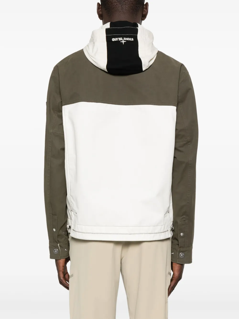 Stone Island Jack met Compass-logopatch Groen