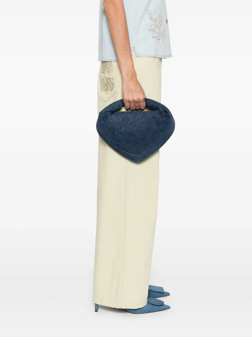 FEDERICO CINA Denim shopper - Blauw