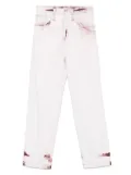 FEDERICO CINA bleached-effect trousers - Pink