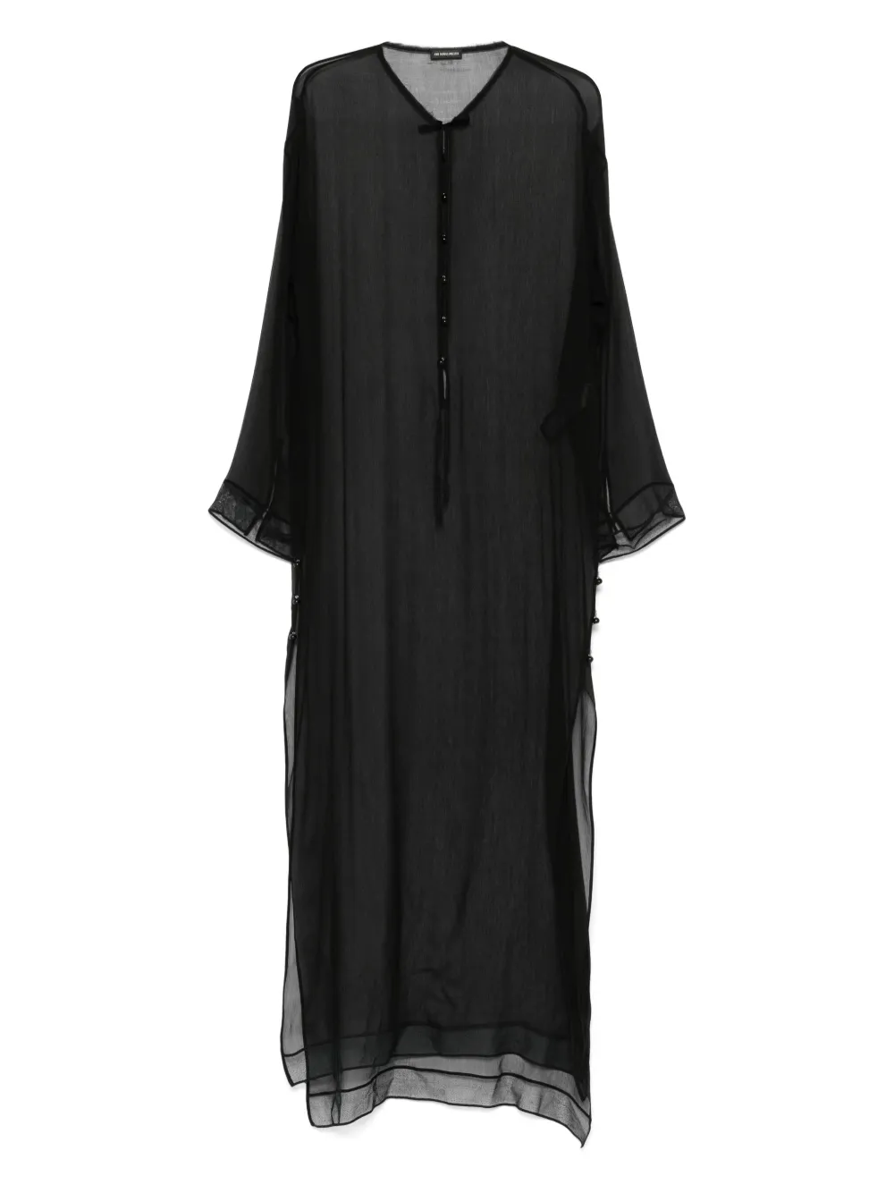 Ann Demeulemeester Matleen X maxi-jurk Zwart
