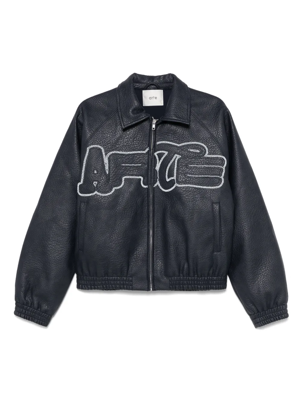 ARTE beaded-logo jacket | Blue | Image 1