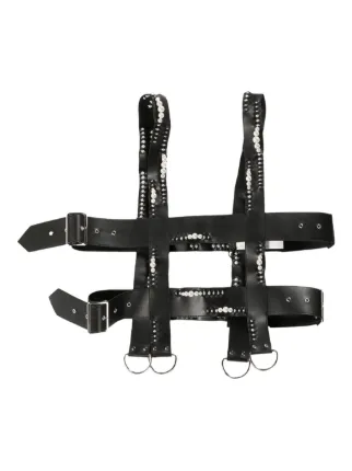 Faux leather harness in black - Noir Kei Ninomiya | Mytheresa