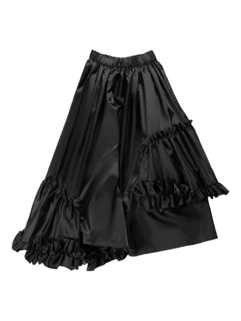 Noir Kei Ninomiya gathered midi skirt