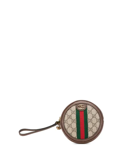 Gucci Pre-Owned 2016-2024 GG Supreme Ophidia Round clutch bag