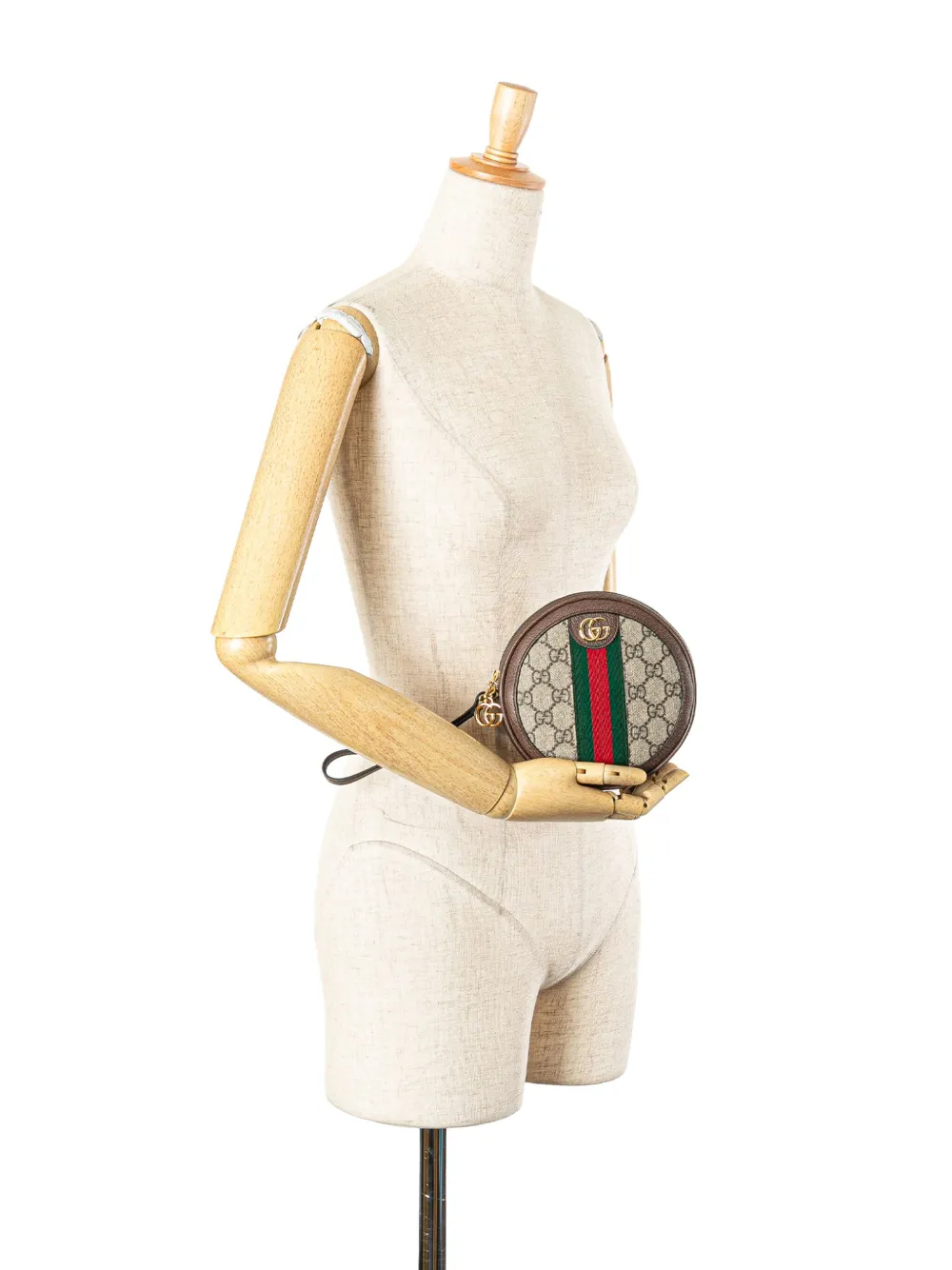 Gucci Pre-Owned Clutch Ophidia tonda in tessuto GG Supreme 2016-2024 | Image 7
