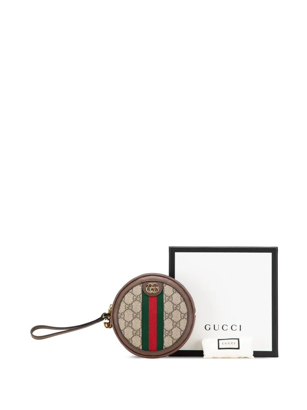 Gucci Pre-Owned Clutch Ophidia tonda in tessuto GG Supreme 2016-2024 | Image 6