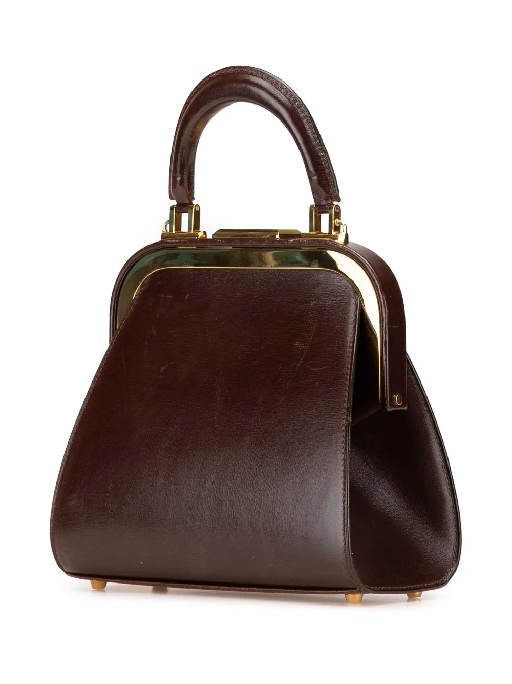 Christian Dior Pre-Owned 20th Century Leather Fermoir Top Handle Bag satchel | Pre-Owned | Image 2