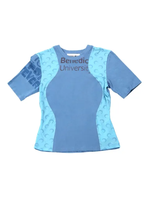 Marine Serre crescent moon-motif t-shirt