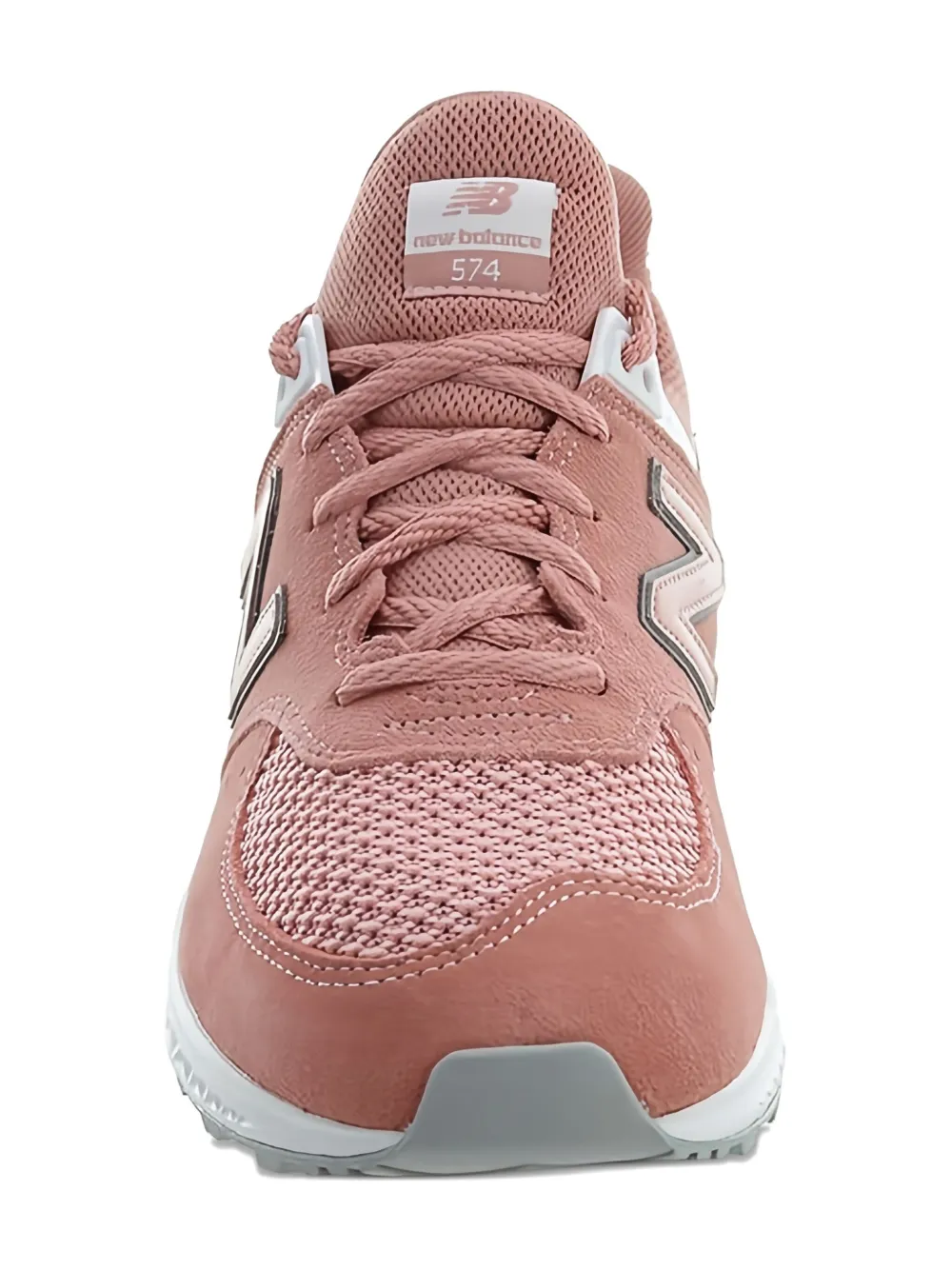 New Balance Kids 574 suede mesh trainers Pink