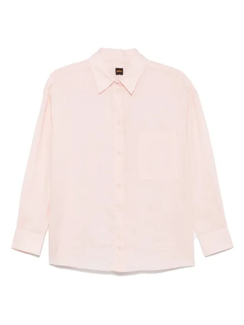 BOSS ramie shirt