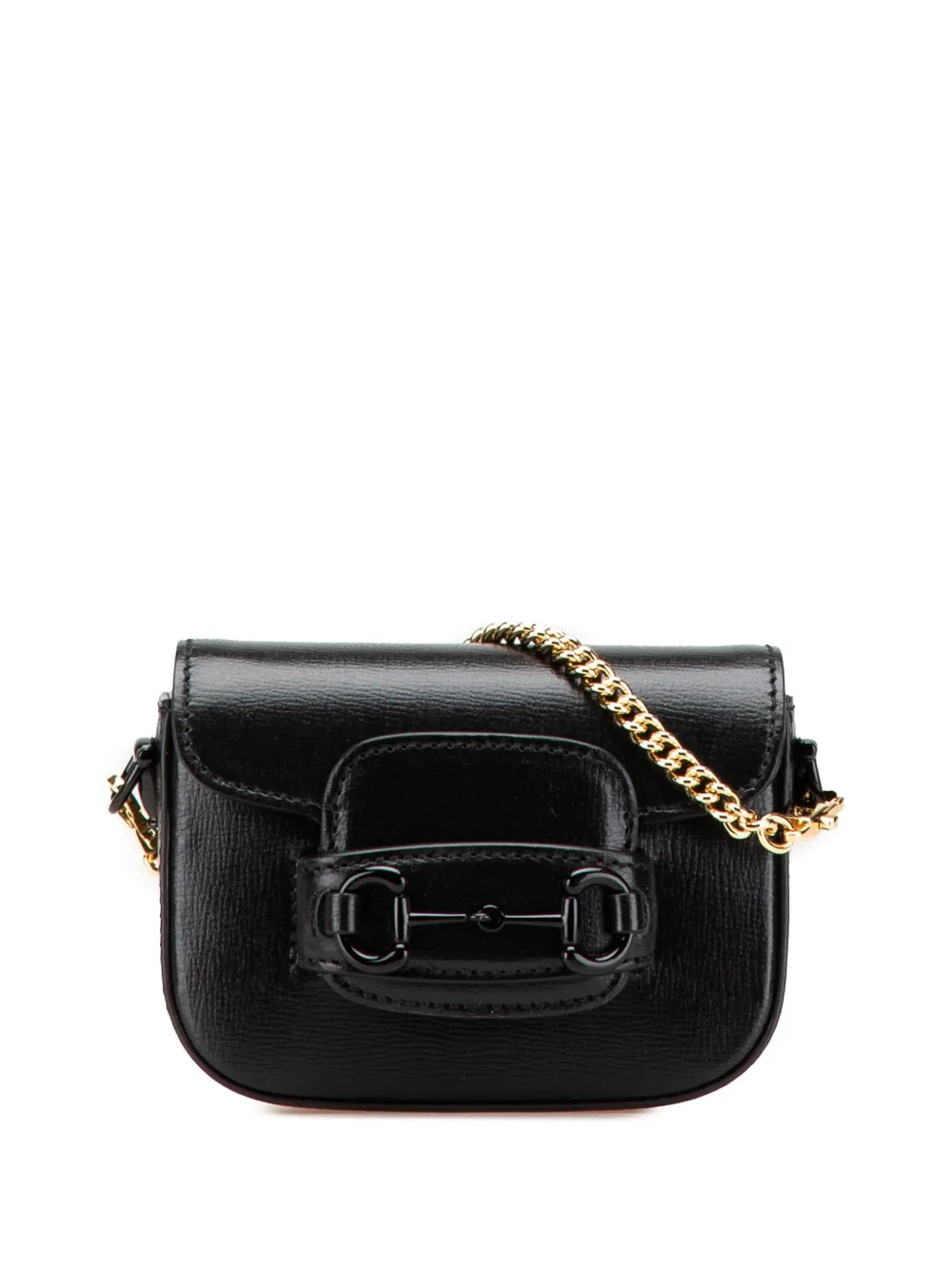 Gucci Pre-Owned 2016-2024 Mini Web Leather 1955 Horsebit satchel - Gucci Pre-Owned 2016-2024 Mini Web Leather 1955 Horsebit satchel -