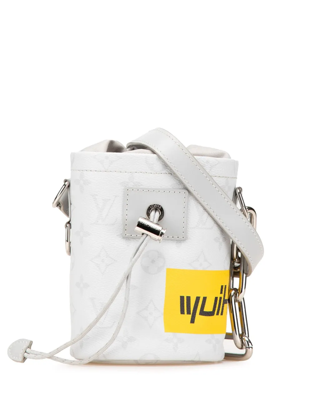 Louis Vuitton Pre-Owned 2019 モノグラム チョーク ナノ スリング バッグ ショルダーバッグ - グレー Louis Vuitton Pre-Owned 2019 モノグラム チョーク ナノ スリング バッグ ショルダーバッグ - グレー