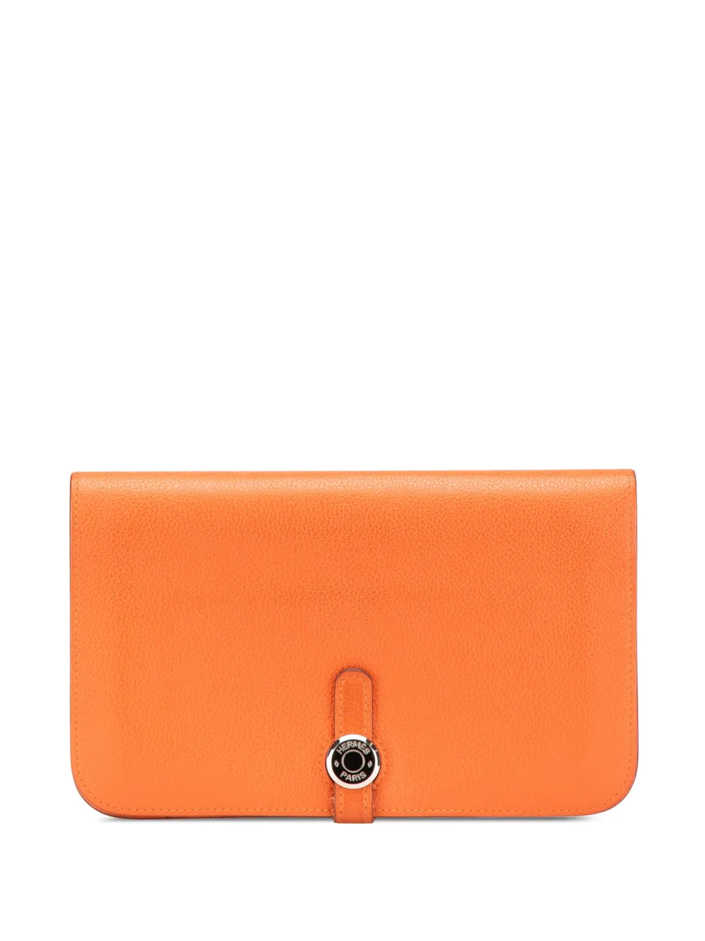 Hermès Pre-Owned 2014 トゴ ドゴン デュオ ウォレット GM 長財布 - オレンジ Hermès Pre-Owned 2014 トゴ ドゴン デュオ ウォレット GM 長財布 - オレンジ
