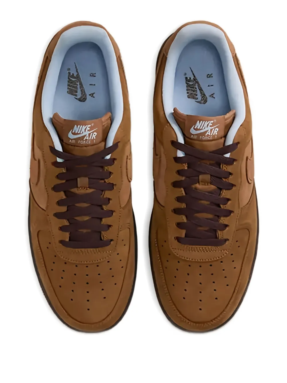 Nike suede low trainers Brown
