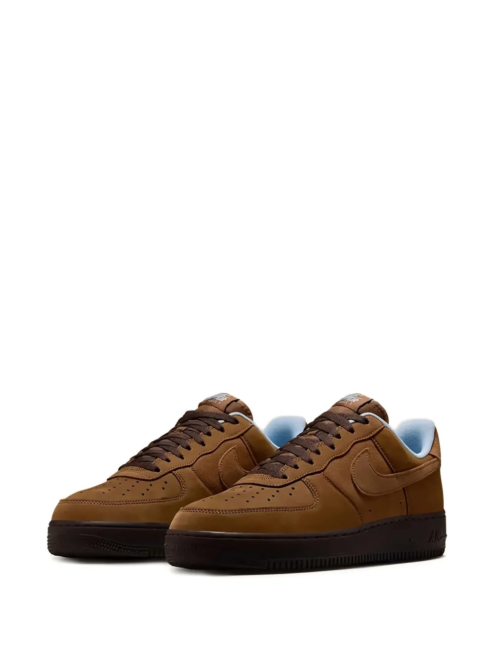 Nike suede low trainers Brown