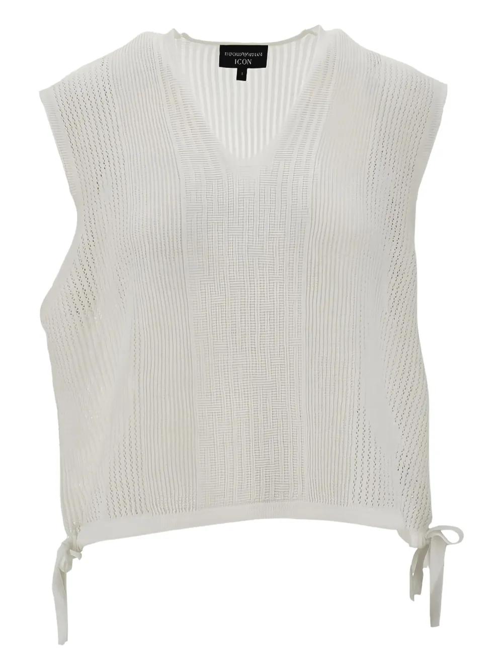 Emporio Armani Top met V-hals Wit