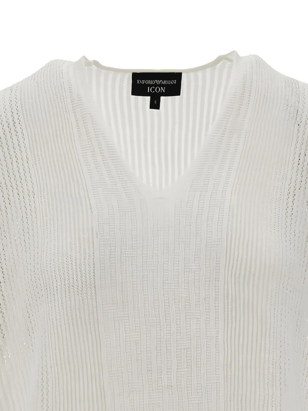 Emporio Armani Top met V-hals Wit