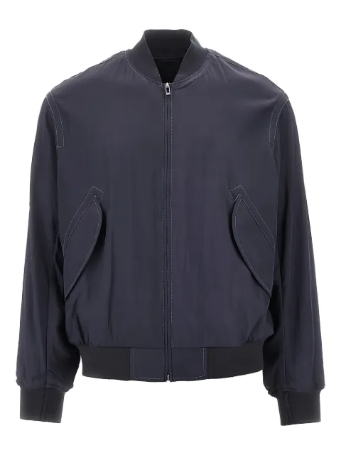 Emporio Armani contrast-stitch bomber jacket