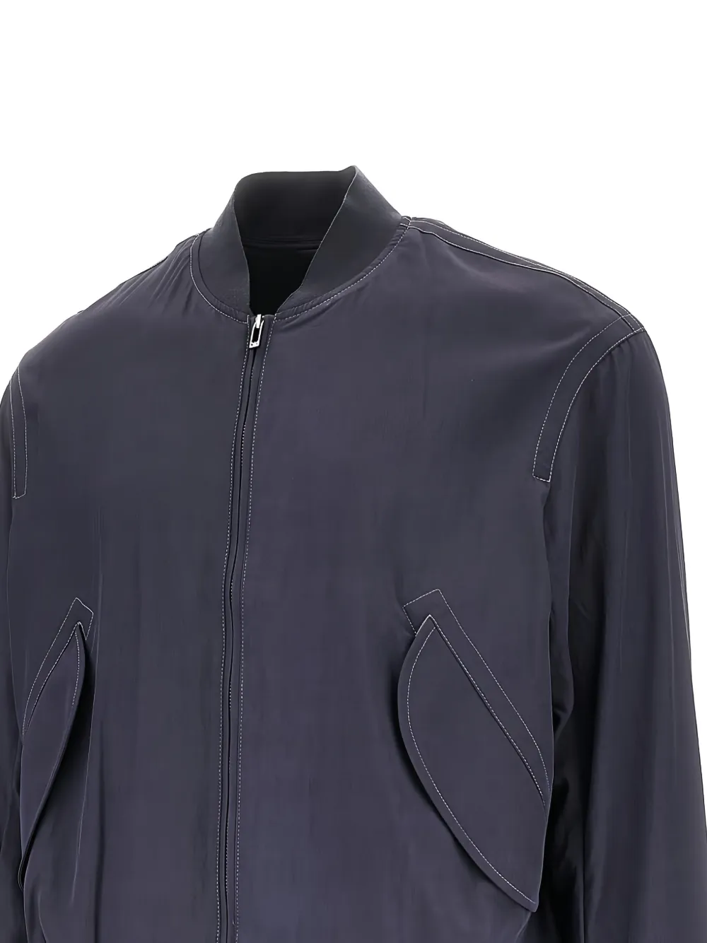 Emporio Armani Bomberjack met contrasterende stiksels Blauw