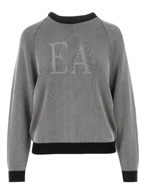 Emporio Armani كنزة بحياكة مضلعة
