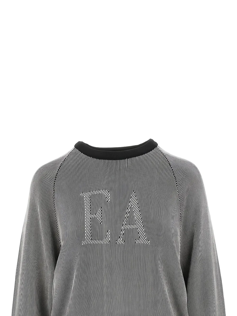 Shop Emporio Armani Ribbed-knit Jumper In Black