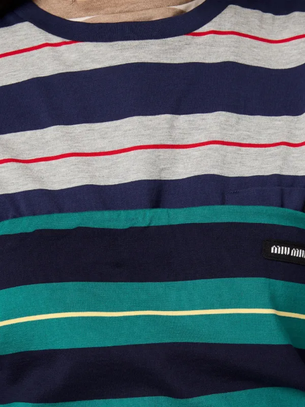 Miu Miu Striped Top | Green | FARFETCH