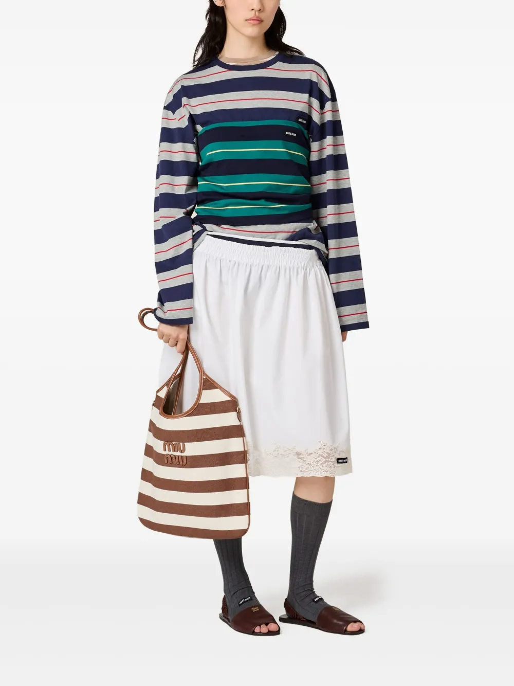 Miu Miu top con motivo de rayas | Chalecos y camisetas | Image 2