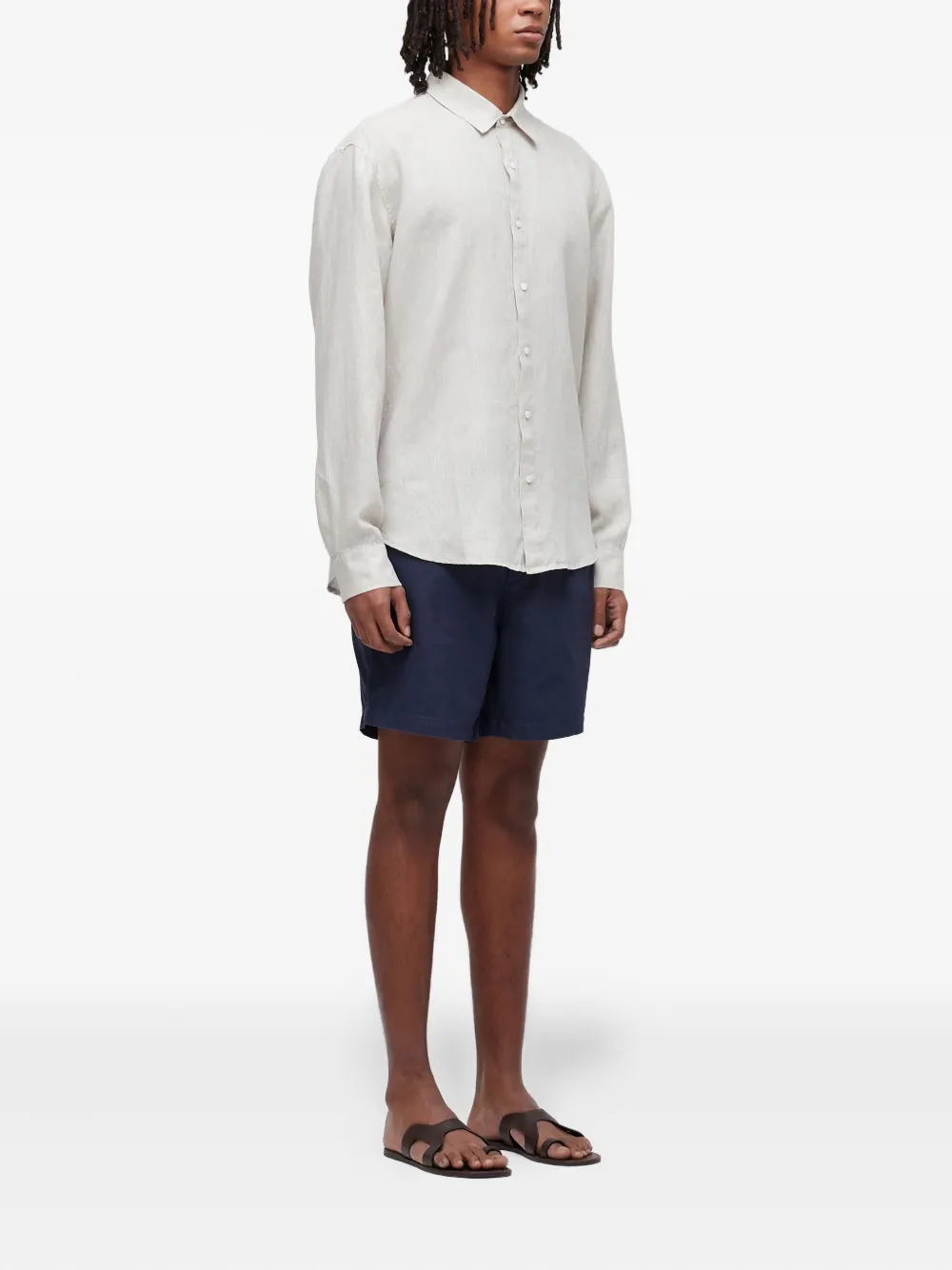 Osklen Katoenen shorts met zijzakken Blauw