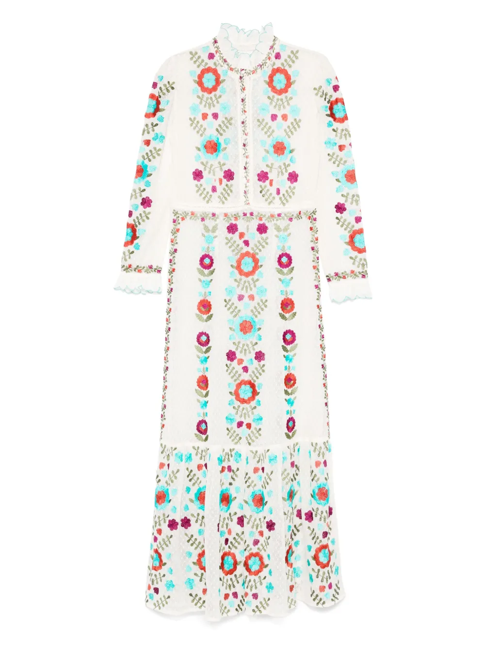 Antik Batik Ary maxi-jurk Beige