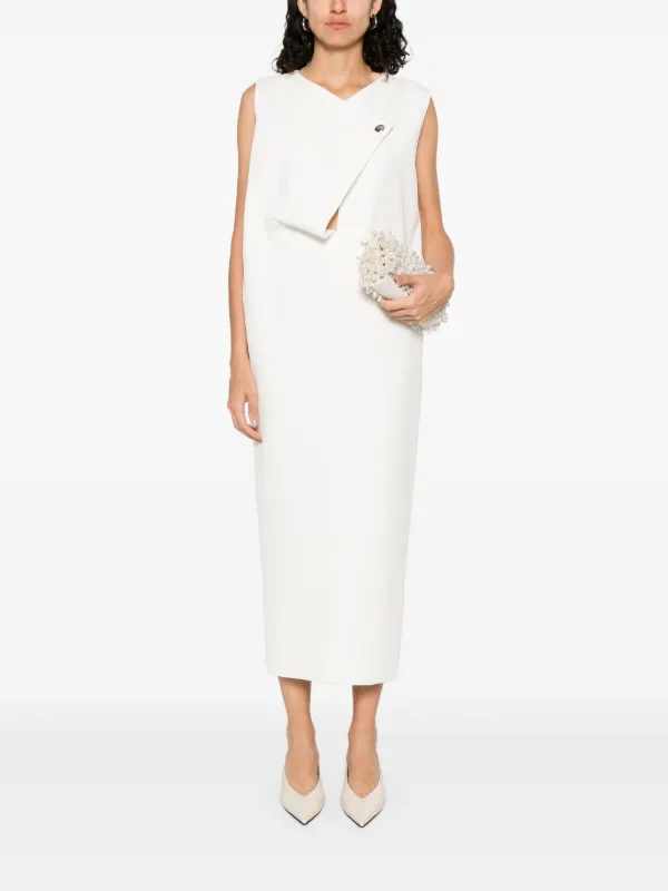 khaite dress Rent Black UK 6 KHAITEs Coast dress has a one Khaite Crispin Dress - White