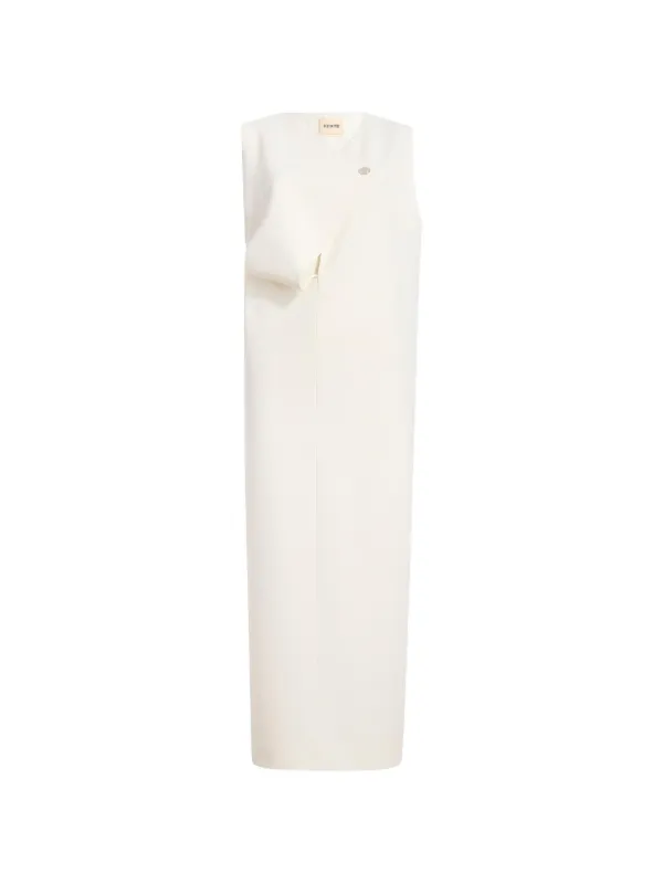 Khaite Crispin Dress in White