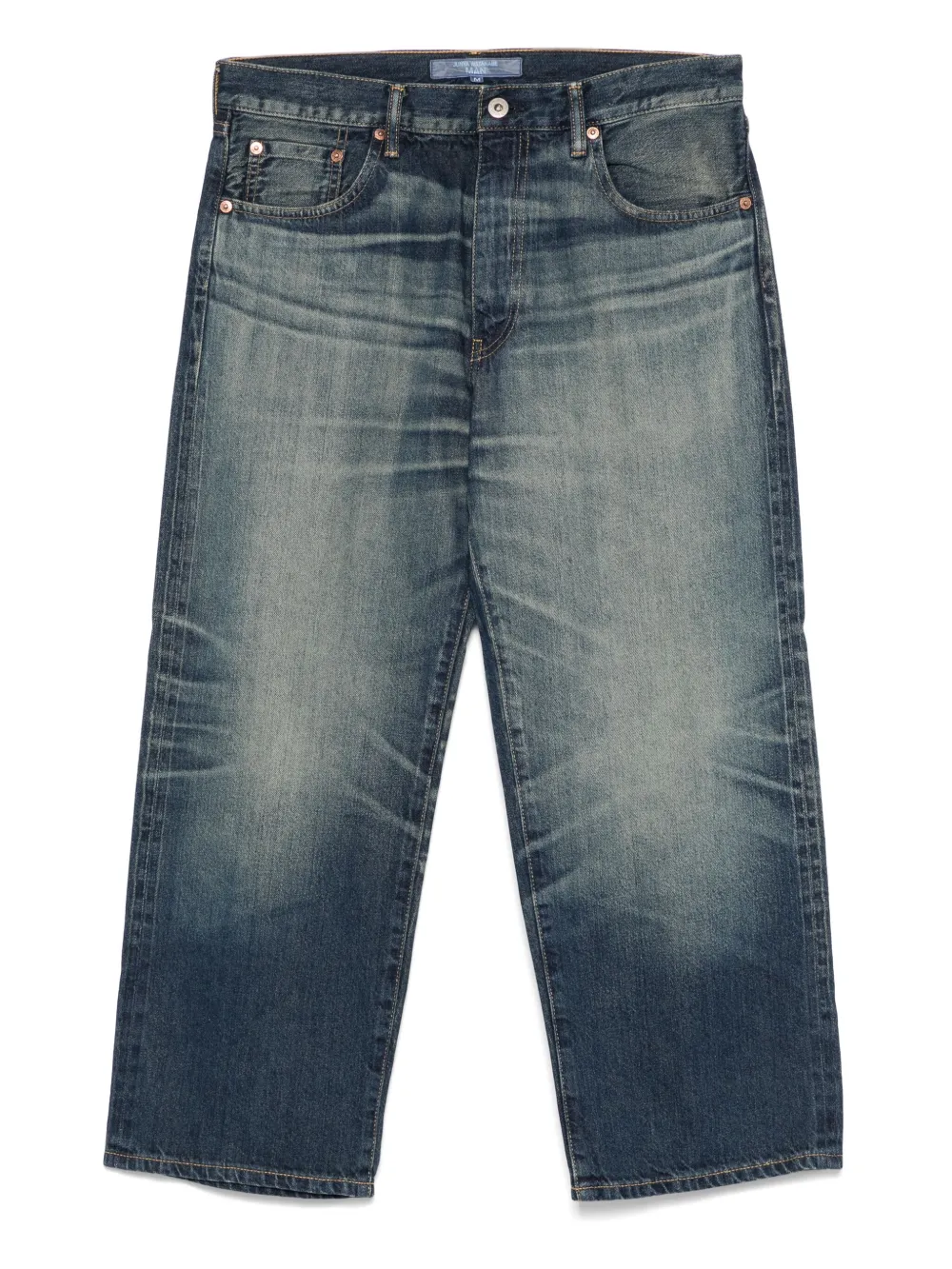 Junya Watanabe MAN whiskering-effect jeans | Blue | Image 1