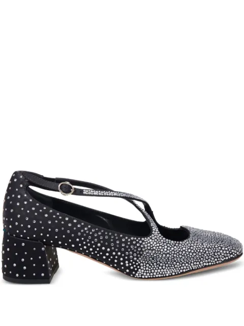 A.Bocca zapatillas satinadas con tacón de 50mm