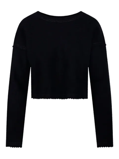 Max Mara scalloped-edge crop top