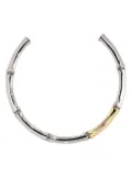 Kenneth Jay Lane Bamboo necklace - Silver