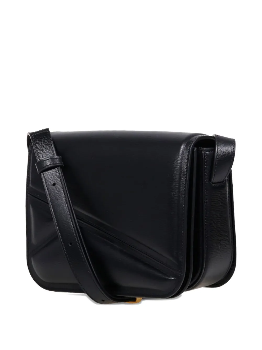 Wandler Oscar Trunck leren crossbodytas Zwart