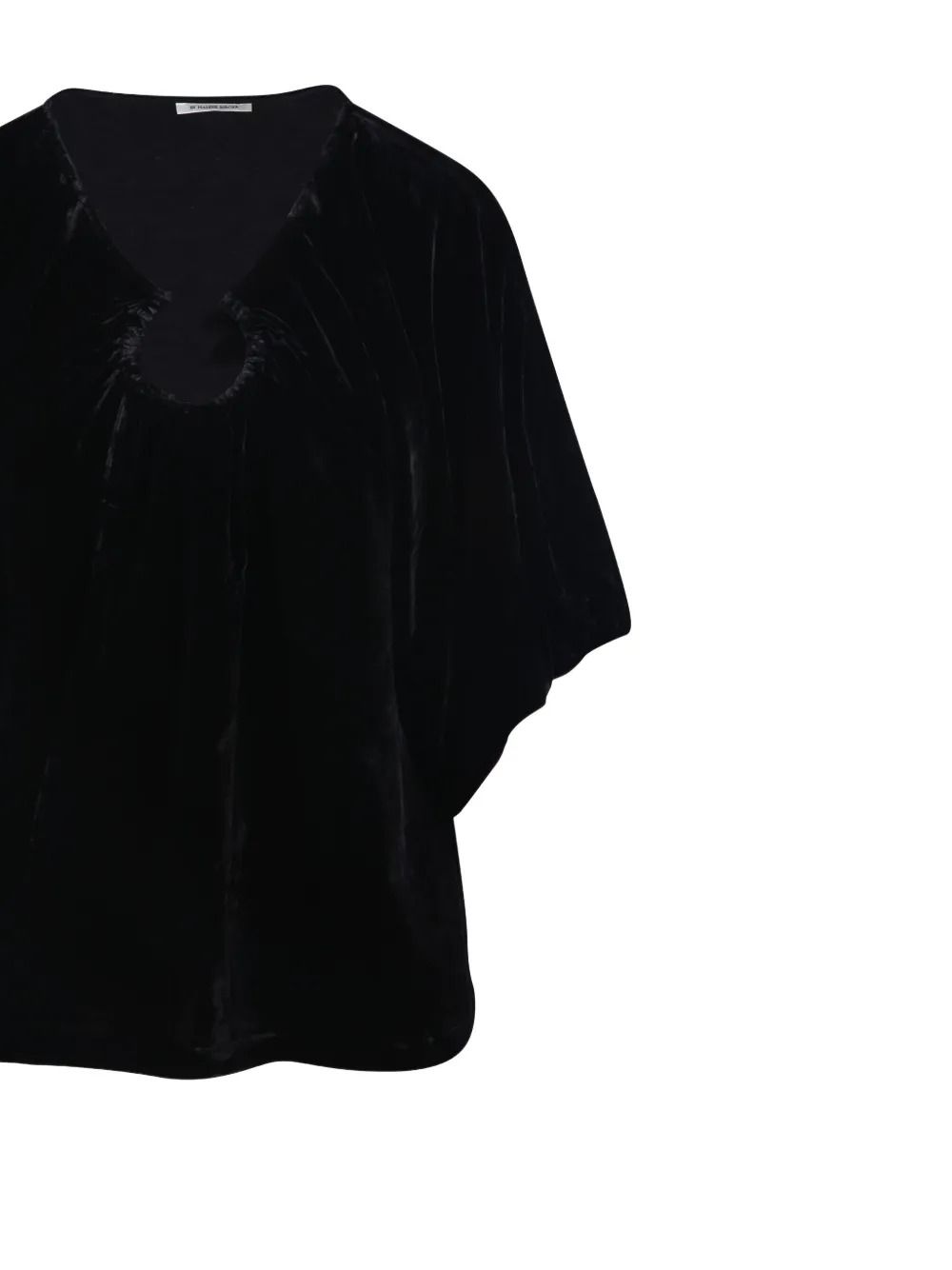 By Malene Birger Loela fluwelen blouse Zwart