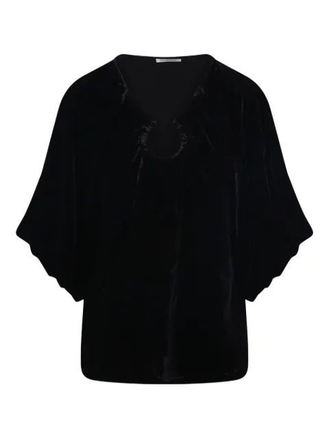 By Malene Birger Loela velvet batwing blouse