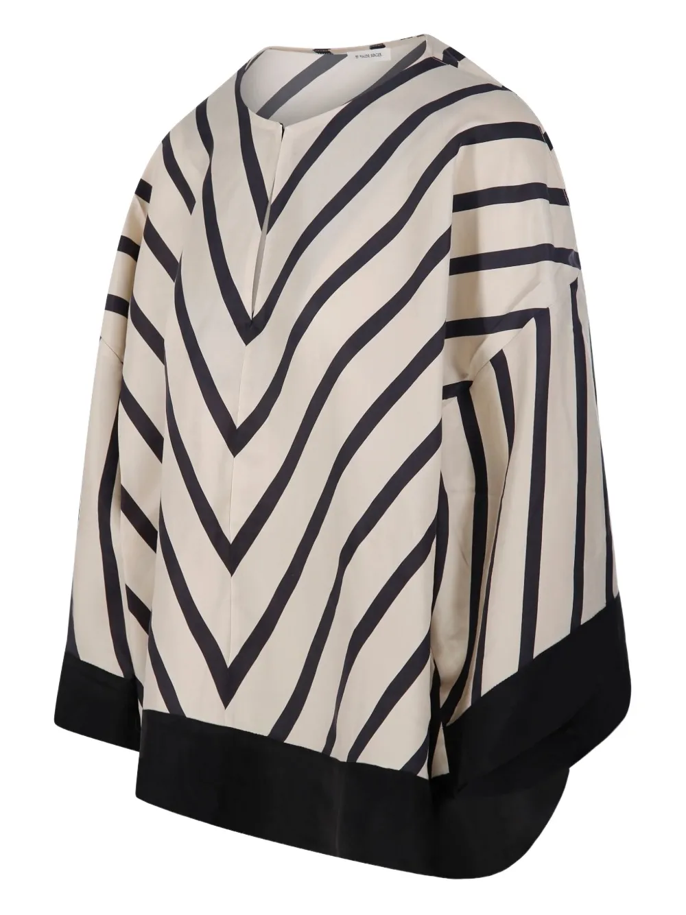 By Malene Birger Cicie Chevron-print Blouse In White